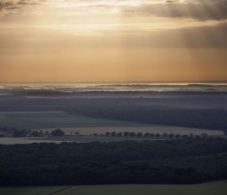 La forêt de Citeaux vue du ciel