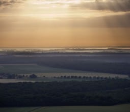 La forêt de Citeaux vue du ciel